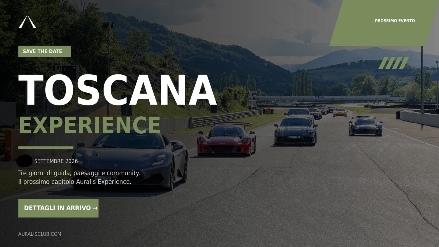 Auralis Experience Toscana (11-13 Settembre 2026) SAVE THE DATE