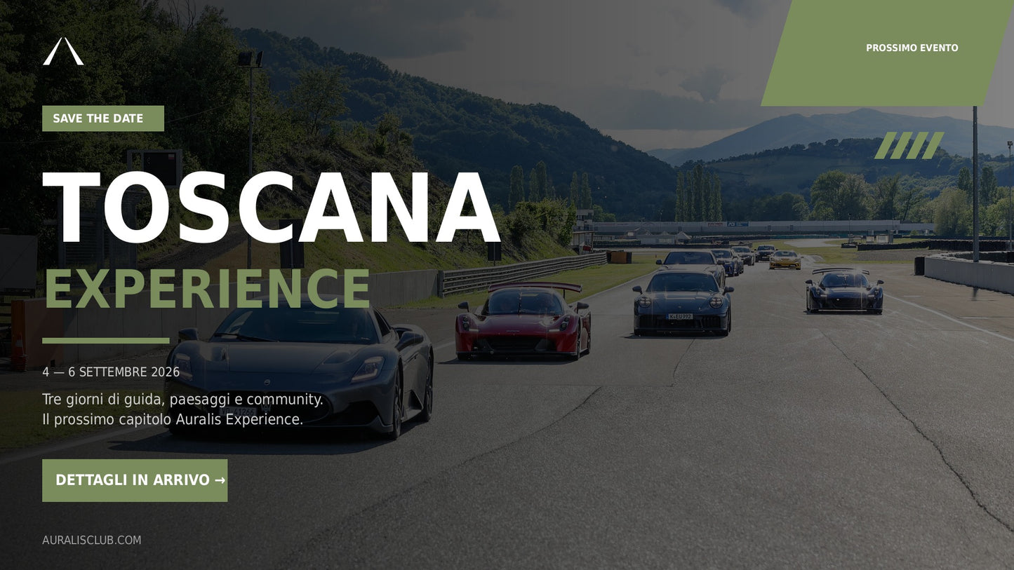 Auralis Experience Toscana (4-6 Settembre 2026) SAVE THE DATE
